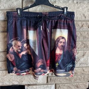 Kinetic Shorts Last Supper Athletic Shorts